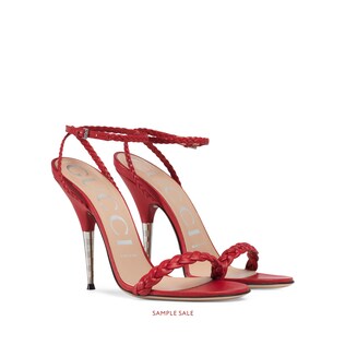 Braided leather sandal 