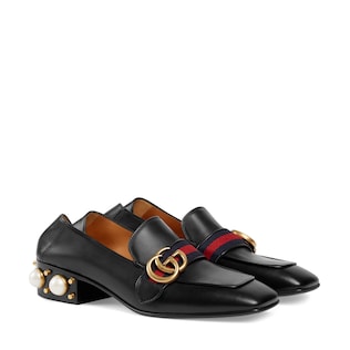 gucci loafer heels