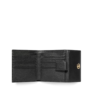 Leather french flap wallet
