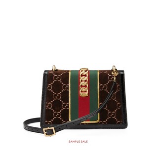 Sylvie GG velvet small shoulder bag