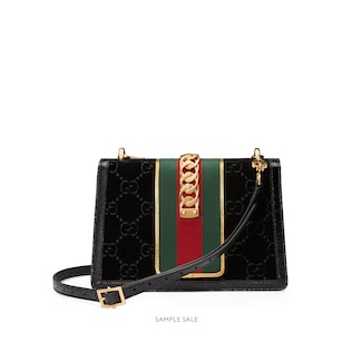Sylvie GG velvet small shoulder bag