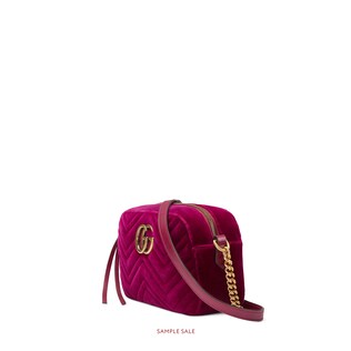 GG Marmont velvet small shoulder bag