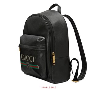 Gucci Print leather backpack
