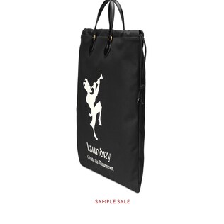 Drawstring tote with Chateau Marmont print