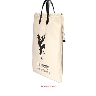 Drawstring tote with Chateau Marmont print