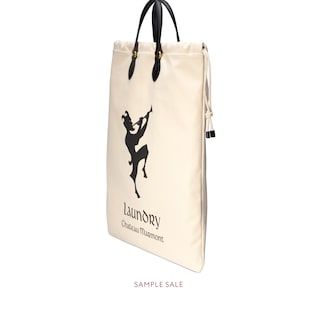 Drawstring tote with Chateau Marmont print