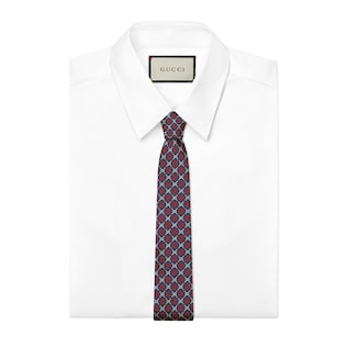 GG diamond silk tie