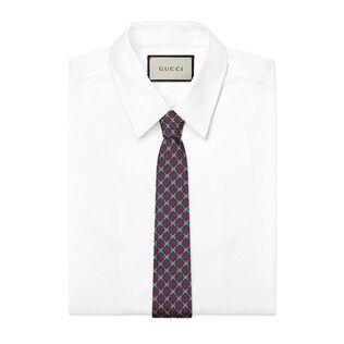 GG diamond silk tie