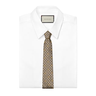 GG bees silk tie