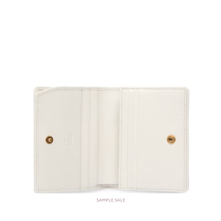 Leather card case with Double G