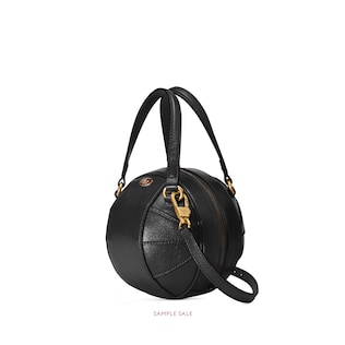 Basketball shaped mini shoulder bag