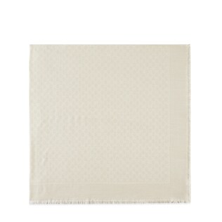 Silk wool GG jacquard shawl