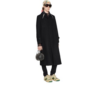 Heavy poplin shirt with grommets