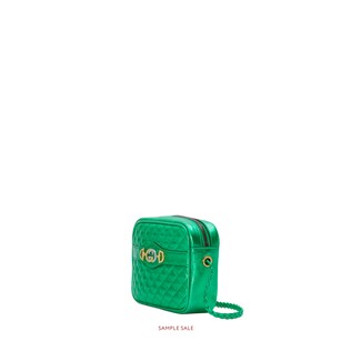 Mini laminated leather bag