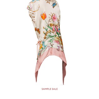 Waterproof silk hood with Flora print