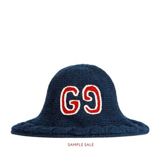 Wool hat with GG embroidery