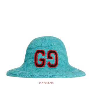 Wool hat with GG embroidery