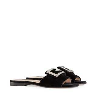 Velvet slide with crystal G