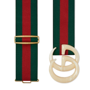 Elastic Web belt with Double G buckle