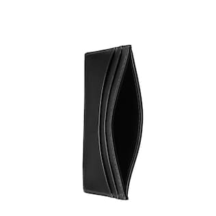 Leather card case with Gucci logo
