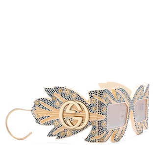 Limited Edition mask sunglasses with crystals