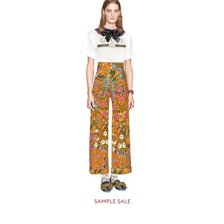 Oversize collared T-shirt with Gucci logo
