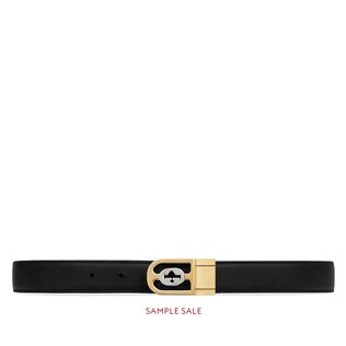 Reversible belt with Interlocking G buckle