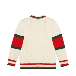 Children's cable knit cotton cardigan