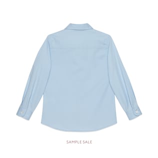 Children's embroidered poplin shirt
