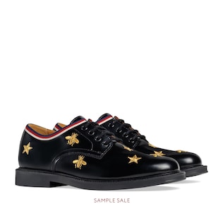 Children's bees and stars lace-up shoe