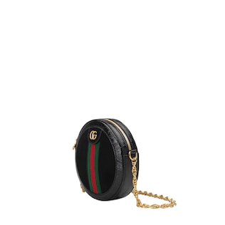 Ophidia mini round shoulder bag