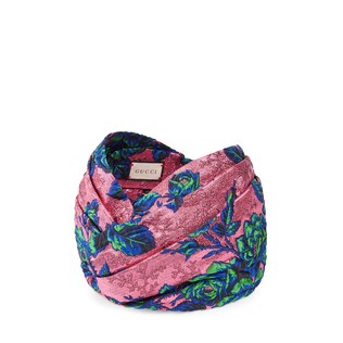 Floral brocade headband