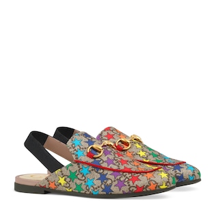 Children's Princetown GG rainbow star slipper