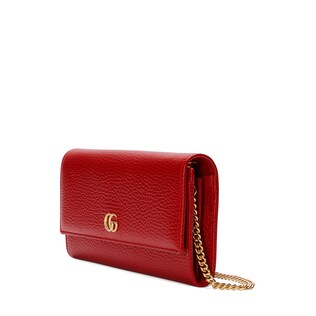 GG Marmont leather chain wallet