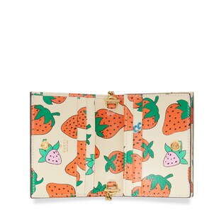 Gucci Zumi Strawberry print card case wallet