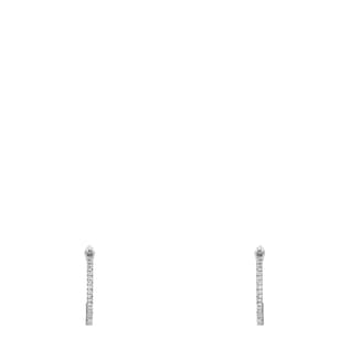 GG Running earrings with diamonds
