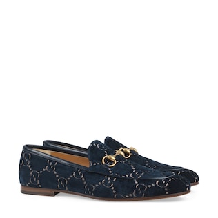 Men's Gucci Jordaan GG velvet loafer