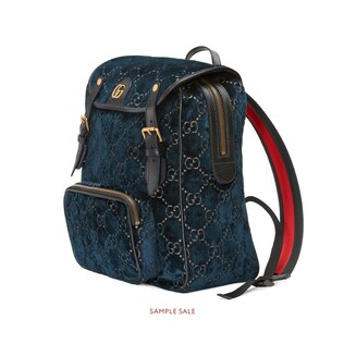 Small GG velvet backpack 
