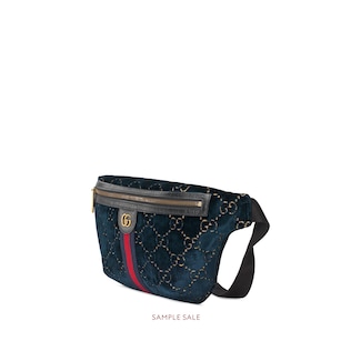 GG velvet belt bag