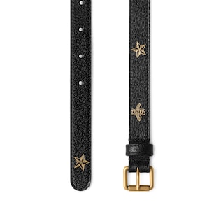 Belt with bees and stars print