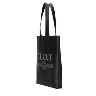 Gucci Print leather tote