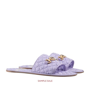 purple gucci slides