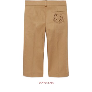 Children's gabardine trousers with lyre