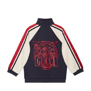 Children's sweatshirt with GG stripe