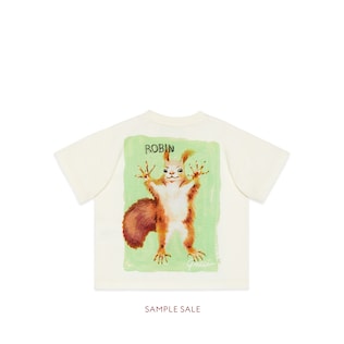 Baby T-shirt with rabbit print
