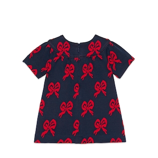 Baby bow jersey dress