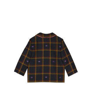 Baby GG check wool jacket