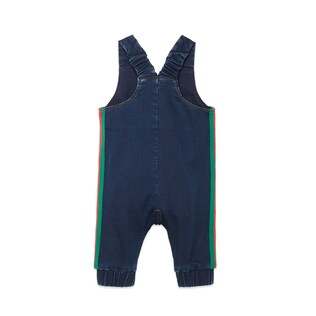Baby jersey denim overall