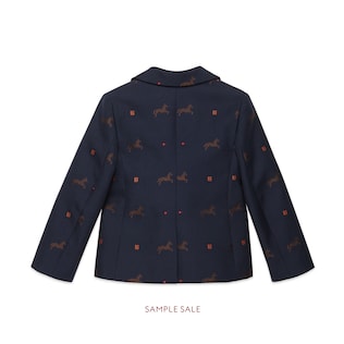 Children's horse gabardine jacket