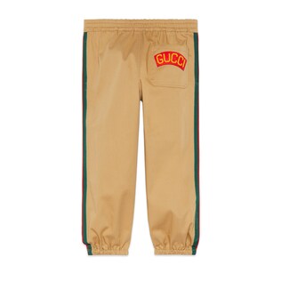 Children's gabardine pant with patch